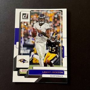 Lamar Jackson: Baltimore Ravens, Quarterback 2022 Panini Donruss Football #189